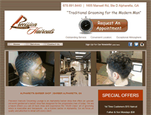 Tablet Screenshot of precisiongroominglounge.com